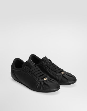 Dolce & Gabbana Soft ballet sneakers in calfskin Black CK2485A3O78
