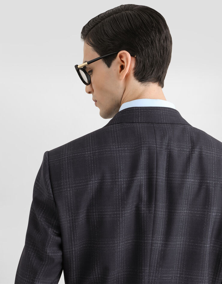 Dolce & Gabbana Single-breasted martini light checked wool suit Dolce & Gabbana Single-breasted martini light checked wool suit Multicolor GK05UTFQ2NO