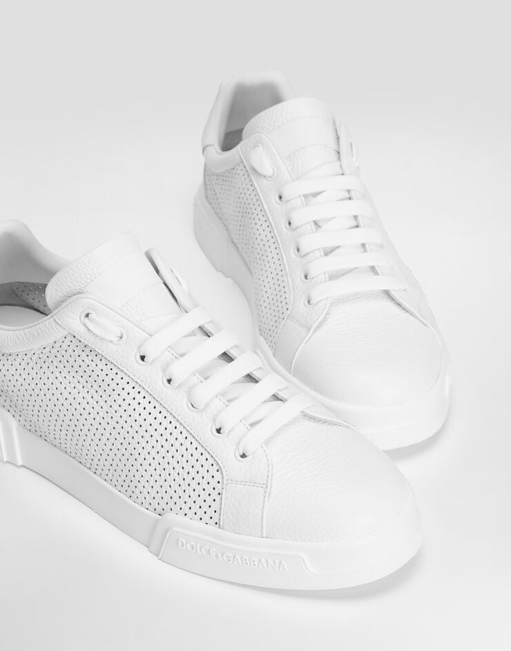Dolce & Gabbana Portofino light strobel sneakers in calfskin White CS2354AG093