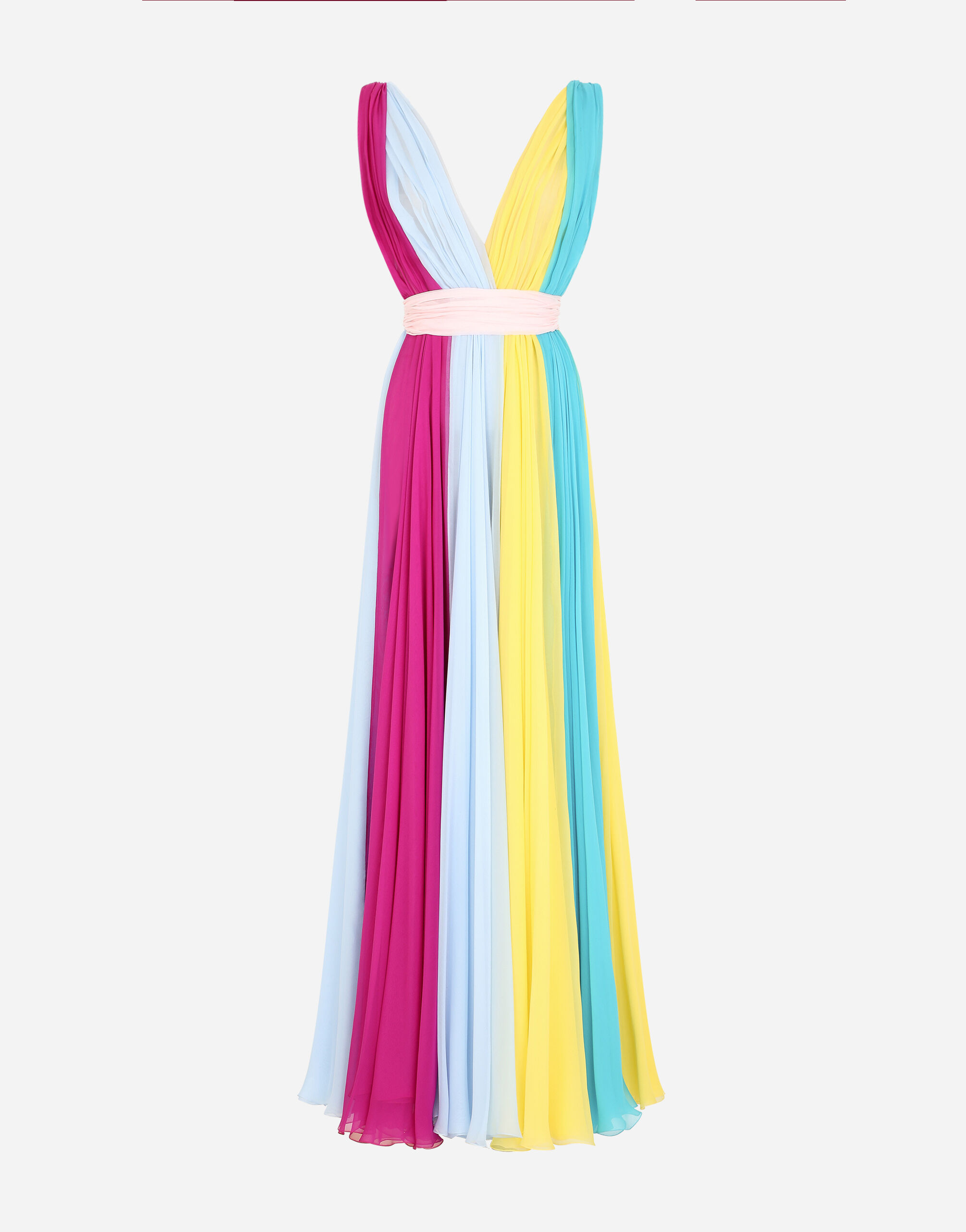 Multicolor chiffon dress top