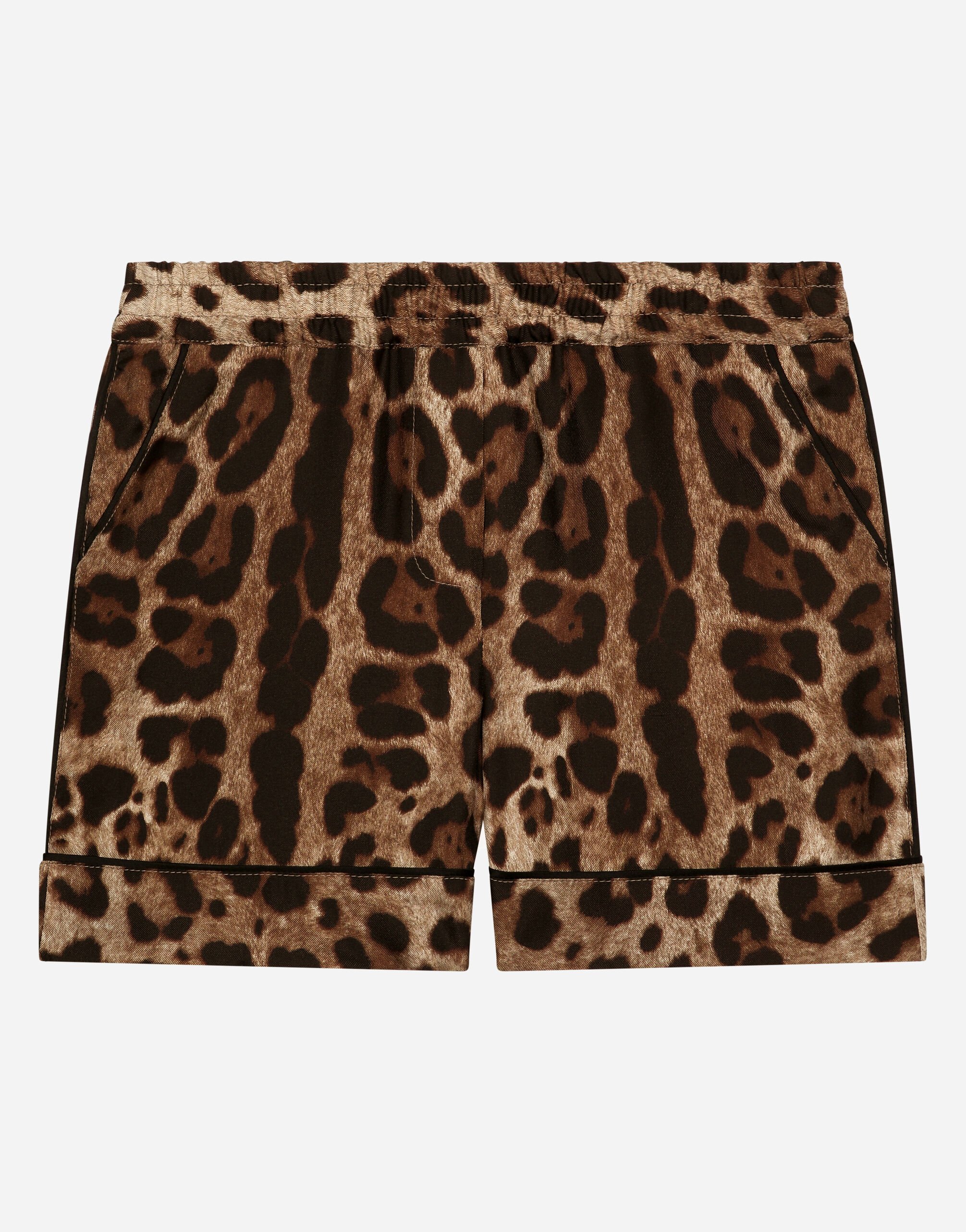 Dolce & Gabbana Leopard-print twill shorts Animal Print L52Q33G7I2K