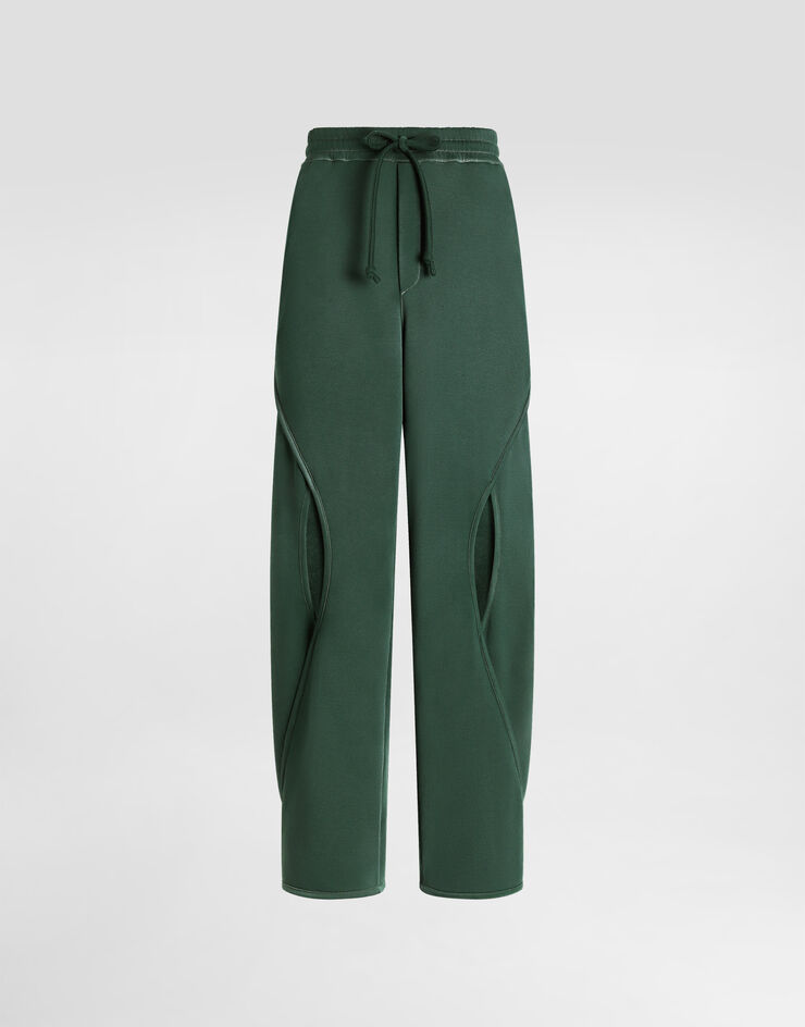 Dolce & Gabbana Treated jersey trousers Green GP1V7ZG7P0U