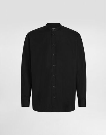 Dolce & Gabbana قميص قطني أسود G5HR1TFU5T9