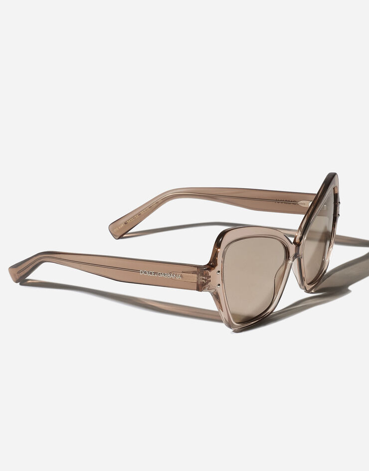 Dolce & Gabbana DG Sharped  sunglasses Transparent camel VG446BVP25A