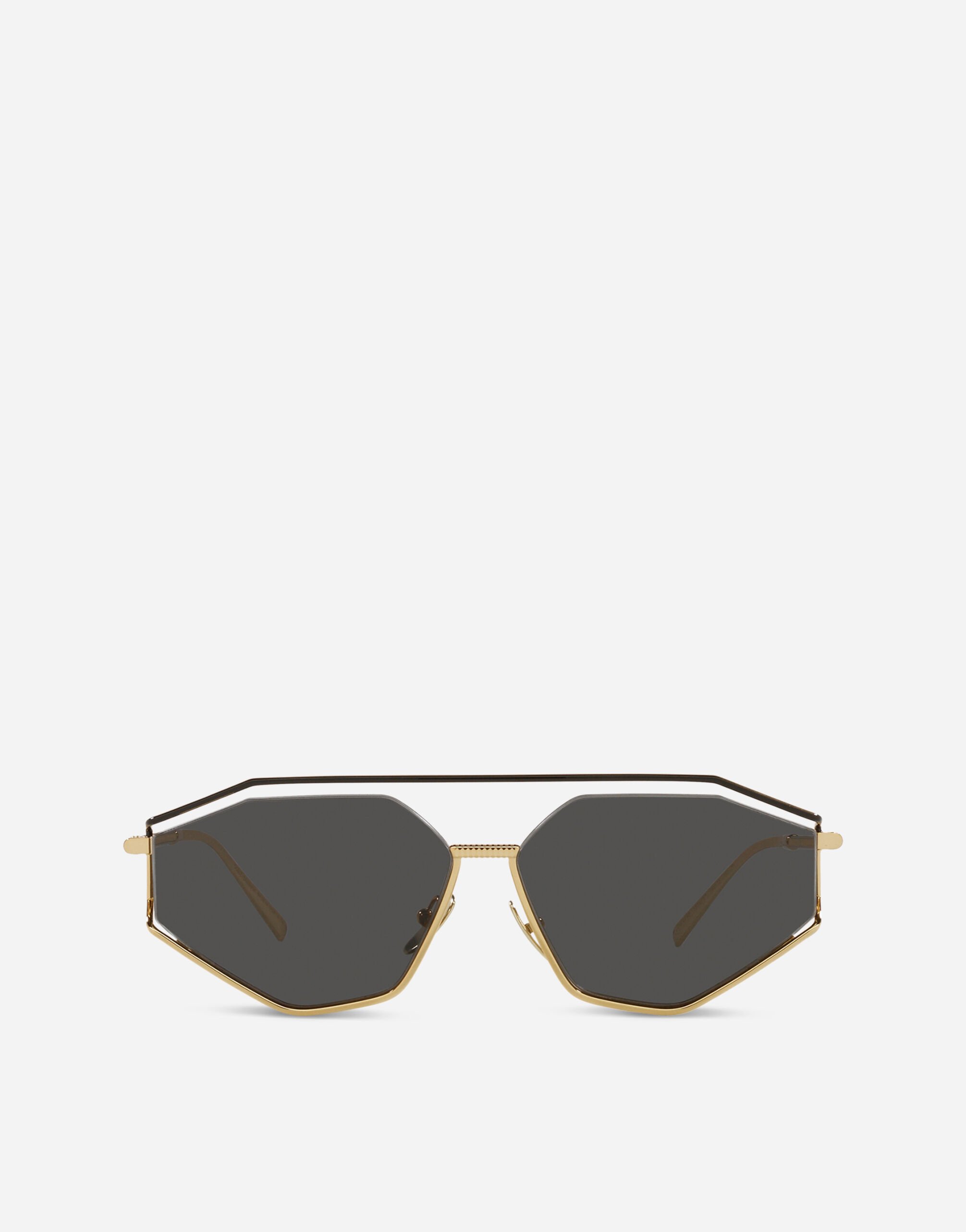 Sartoriale Swagging sunglasses in Gold for Men Dolce Gabbana