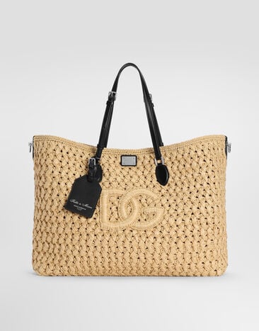 Dolce & Gabbana Atene raffia shopping bag Multicolor BM2655A0756
