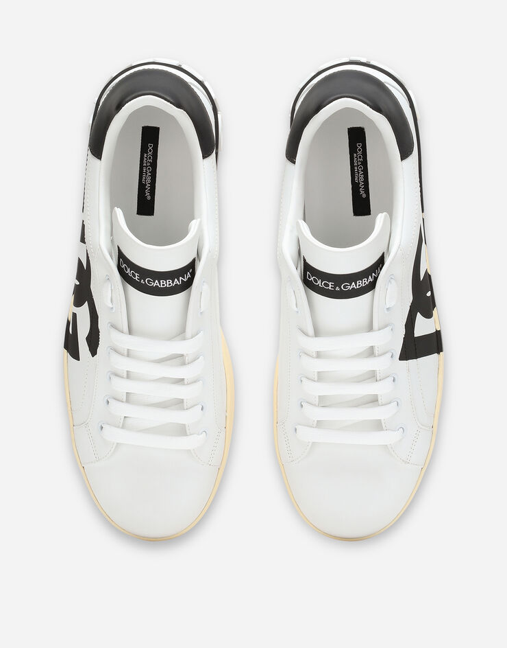 Dolce & Gabbana Calfskin nappa Portofino sneakers with DG logo print Multicolore CS1772AC330