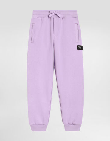 Dolce & Gabbana Sweat-Jogginghose mit Logoplakette Lila L5JPD7G7M4V