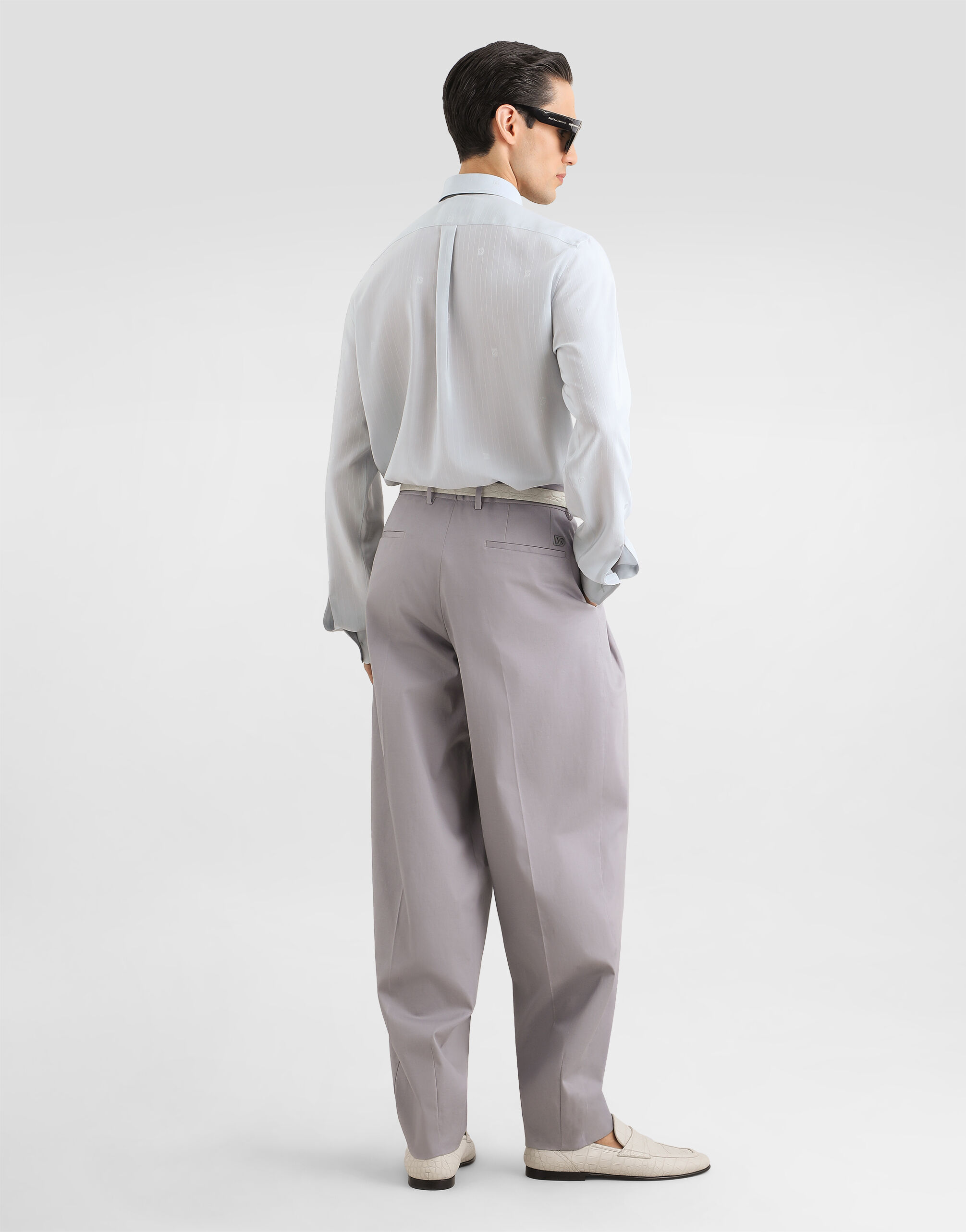 DOLCE&GABBANA MARTINI Tシャツ グレー 56 Martini shirt in jacquard in Grey for Men | Dolce&Gabbana® US