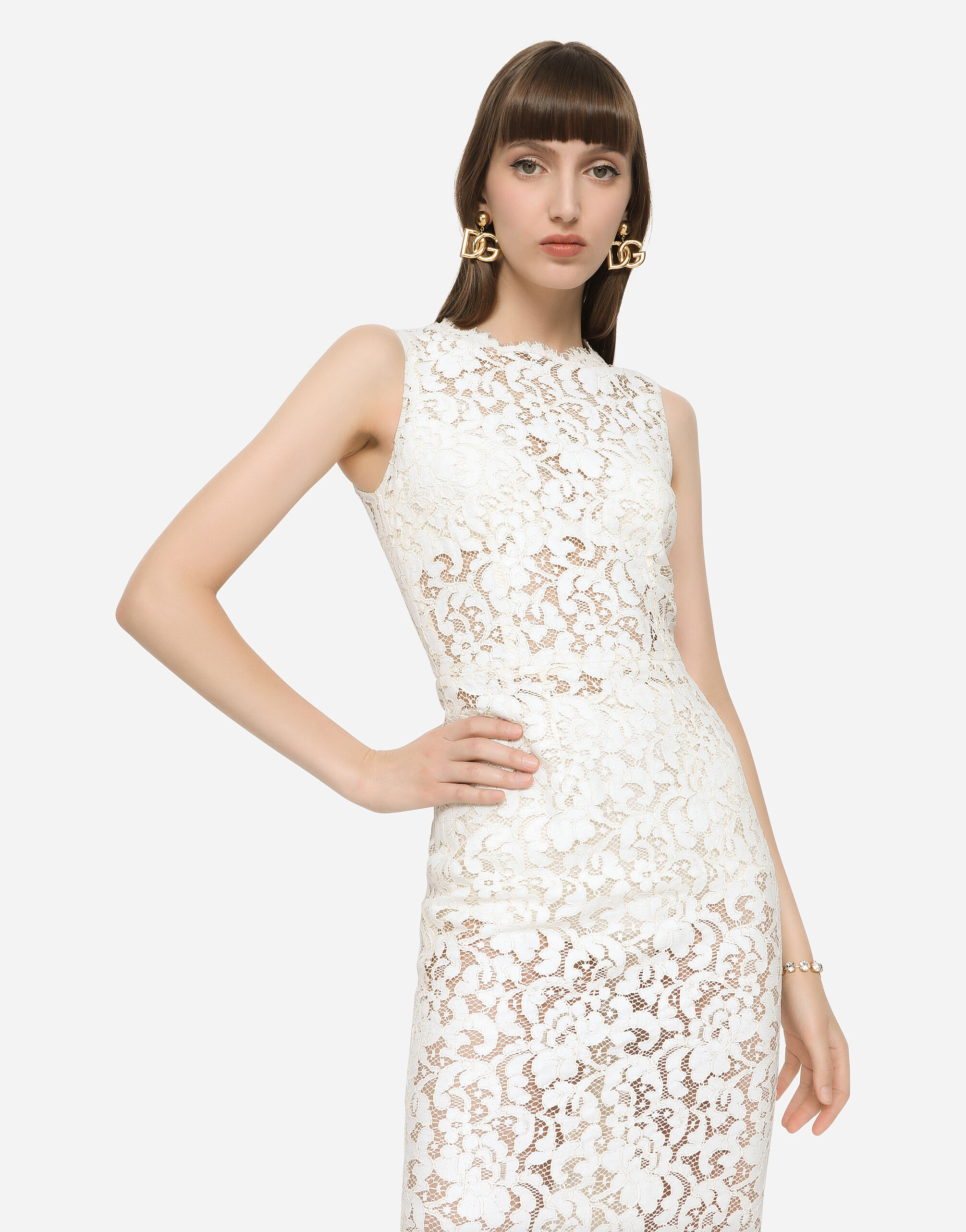 Dolce gabbana shop dress white