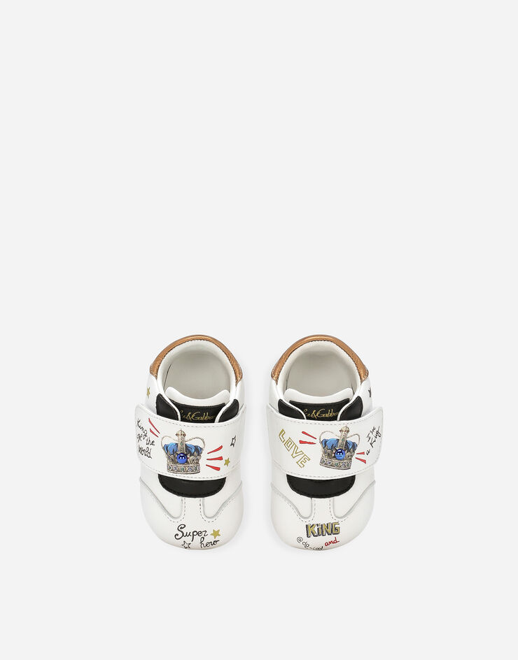 Dolce & Gabbana Sneakers en cuir nappa imprimé Multicolore DK0117AD777