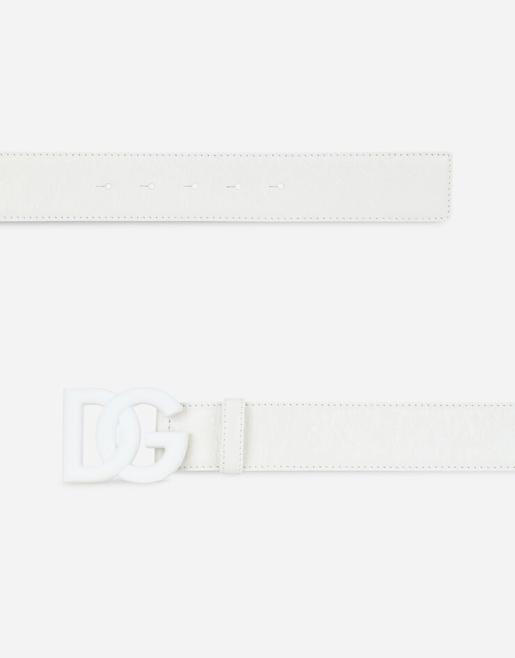 Dolce & Gabbana CINTURA CON PLACCA Bianco BC4646AQ392
