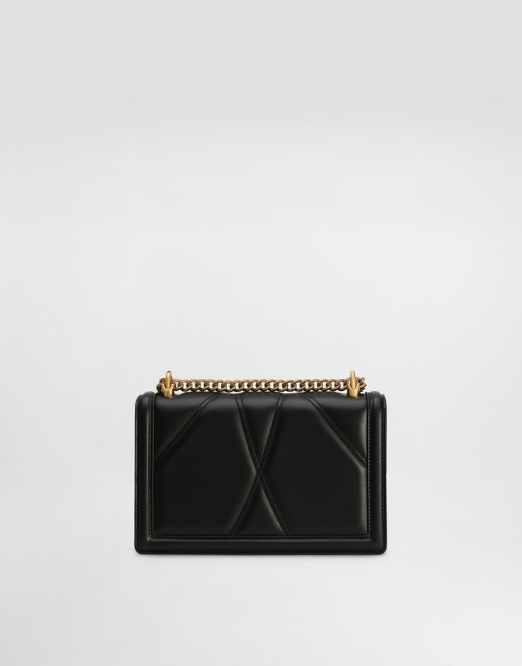 Dolce & Gabbana Medium Devotion bag in quilted nappa leather Dolce & Gabbana Medium Devotion bag in quilted nappa leather Black BB7158AW437