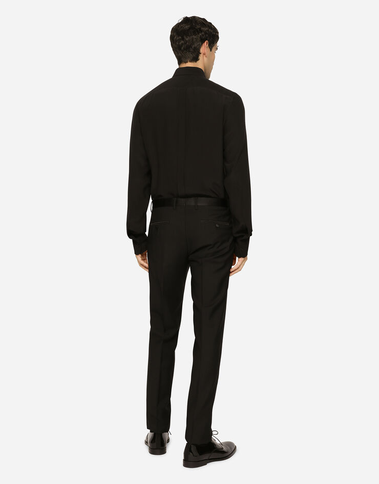 Dolce & Gabbana Wool tuxedo pants Negro GYA5MTFU2OX