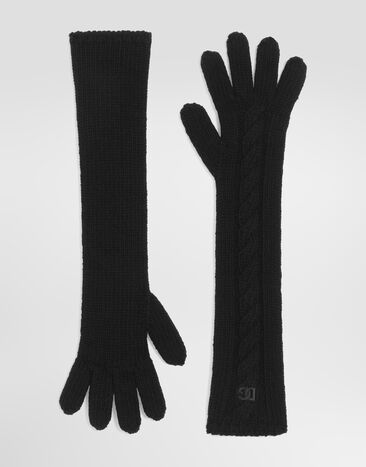 Dolce & Gabbana Knit gloves Black FX08KZJDVLD