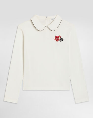 Dolce & Gabbana Interlock t-shirt with logo White L5JTRAG7P7B