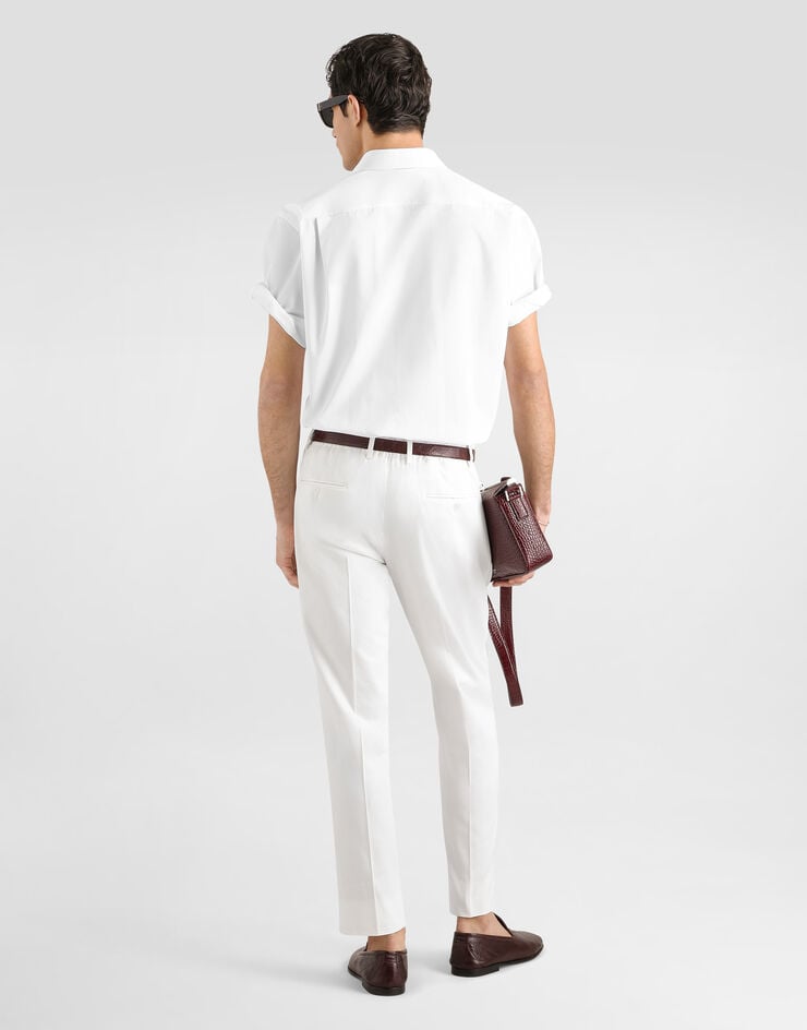 Dolce & Gabbana Hawaii poplin shirt with cutwork Dolce & Gabbana Hawaii poplin shirt with cutwork White G5OT8ZGK411
