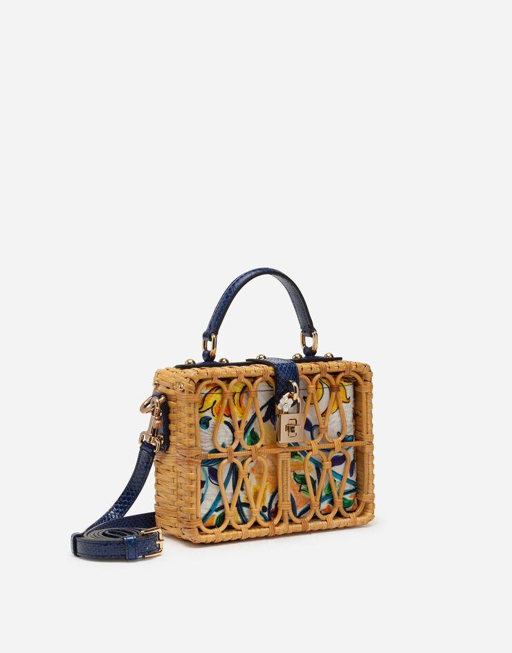 Dolce & Gabbana Majolica wicker Dolce Box bag MULTICOLOR BB5970A8H20