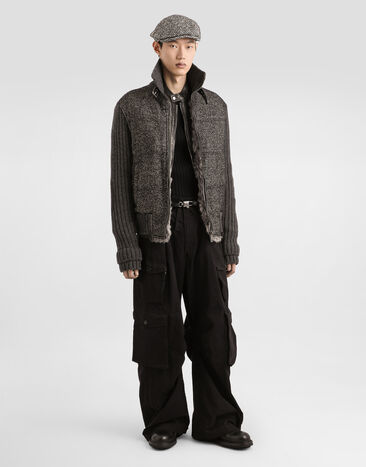 Dolce & Gabbana Faille cargo trousers Black GP15UTHUMS8