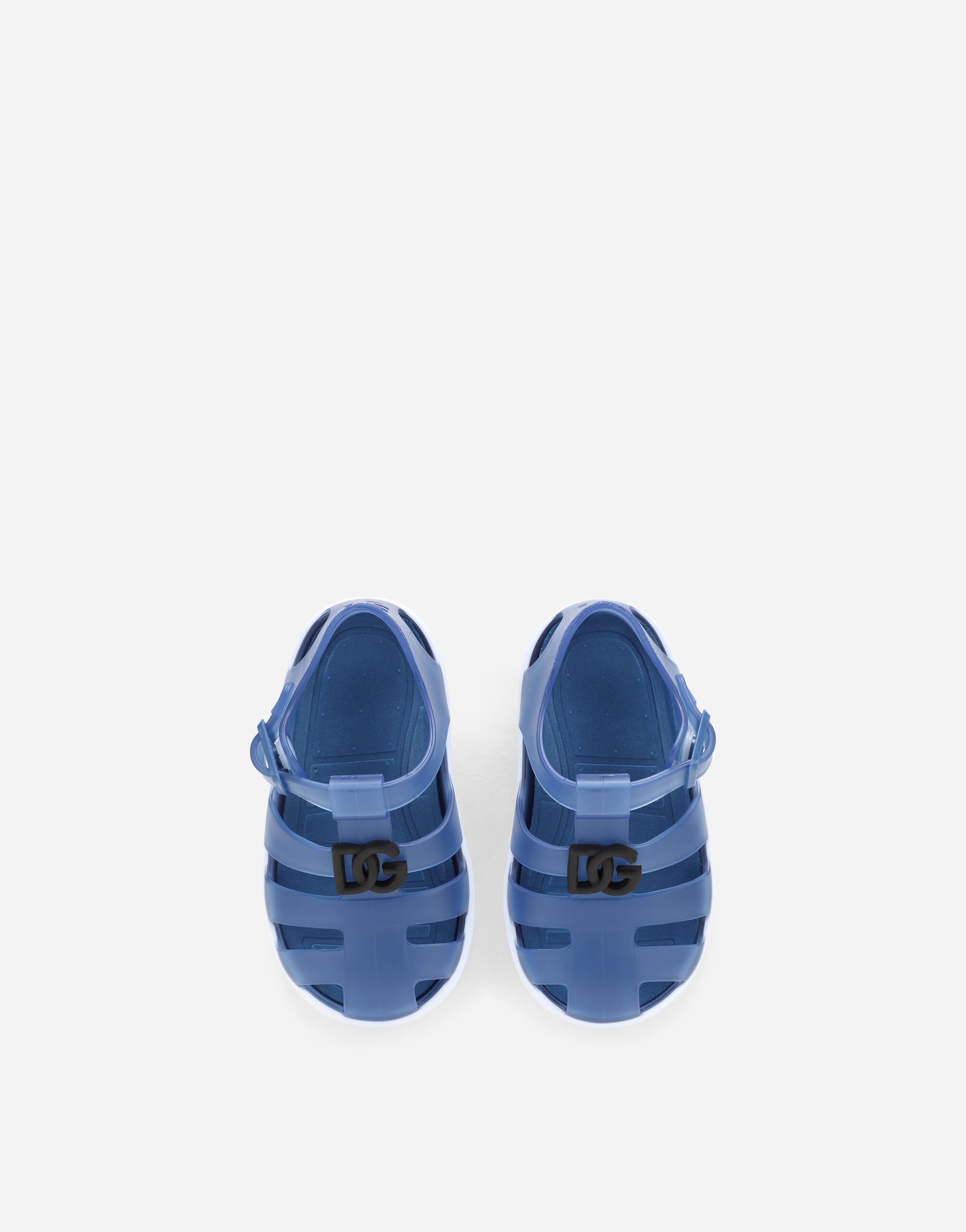 Rubber sandals with DG logo in Multicolor for Boys Dolce Gabbana US