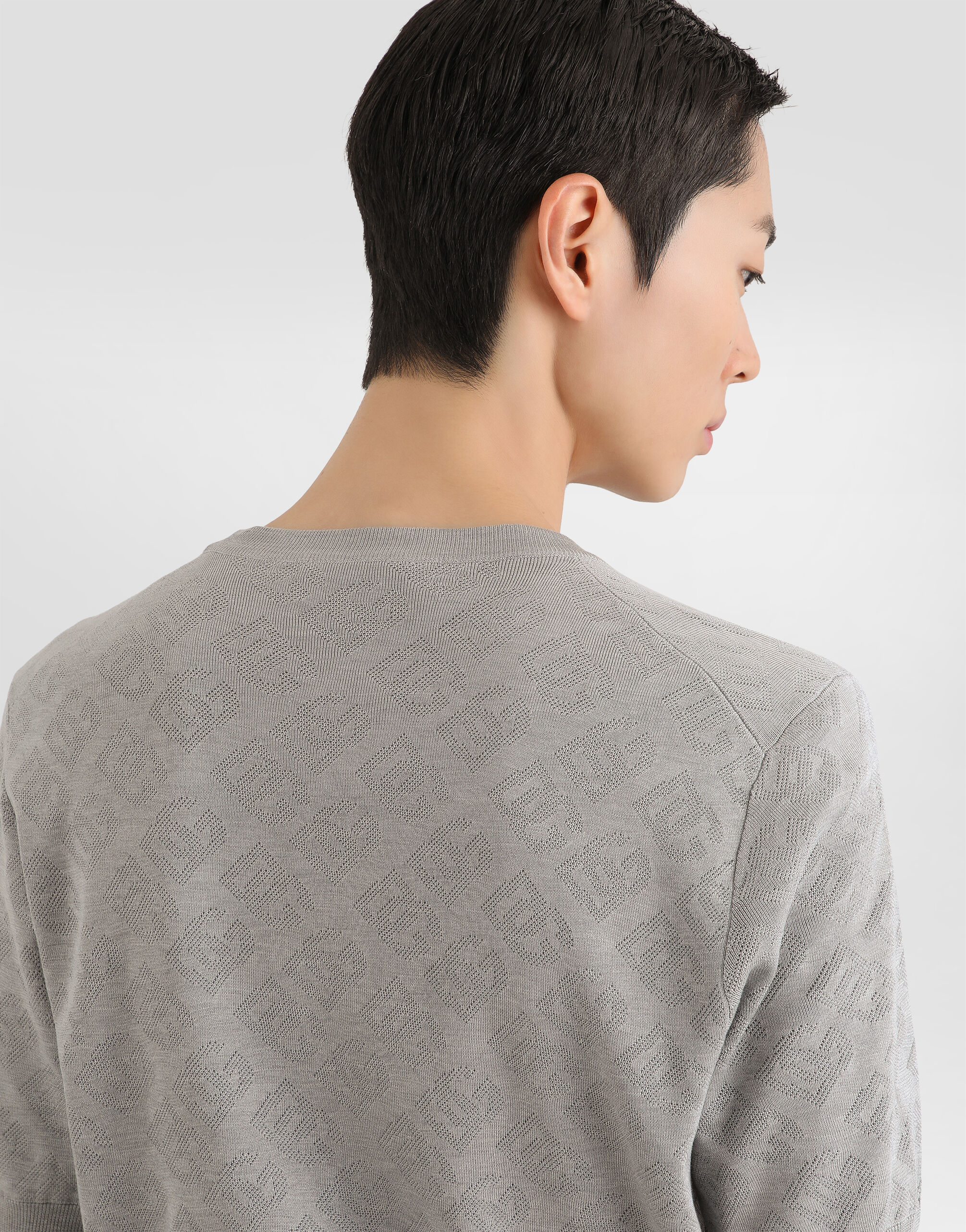 Silk pullover in Grey for Men | Dolce&Gabbana® US