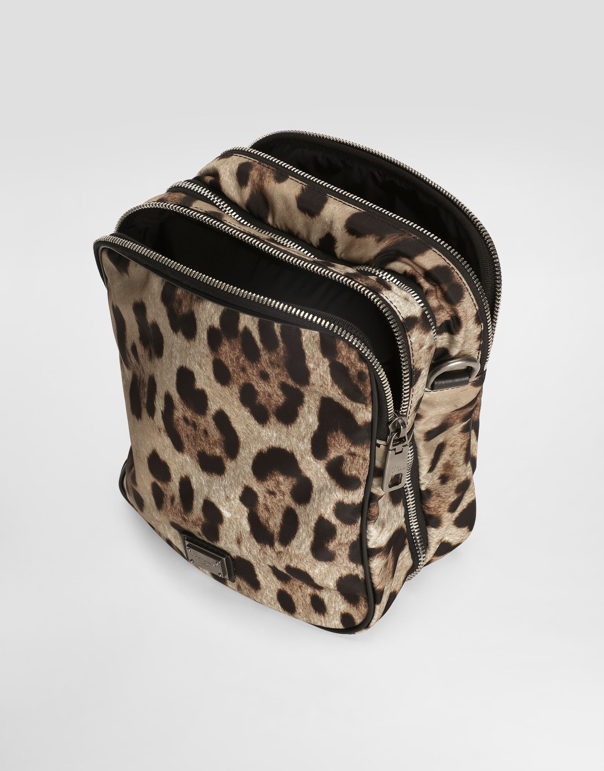 Leopard-print nylon bag in Print for Men | Dolce&Gabbana® US