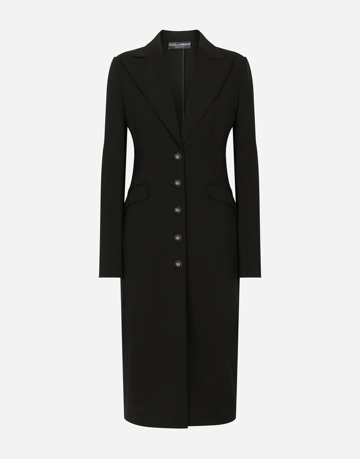 Dolce & Gabbana Abrigo de punto milano Negro F0C3ZTFUGN7