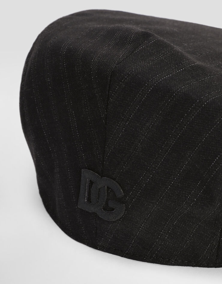 Dolce & Gabbana Virgin wool pinstripe flat cap Multicolor GH587ZFR2ZX