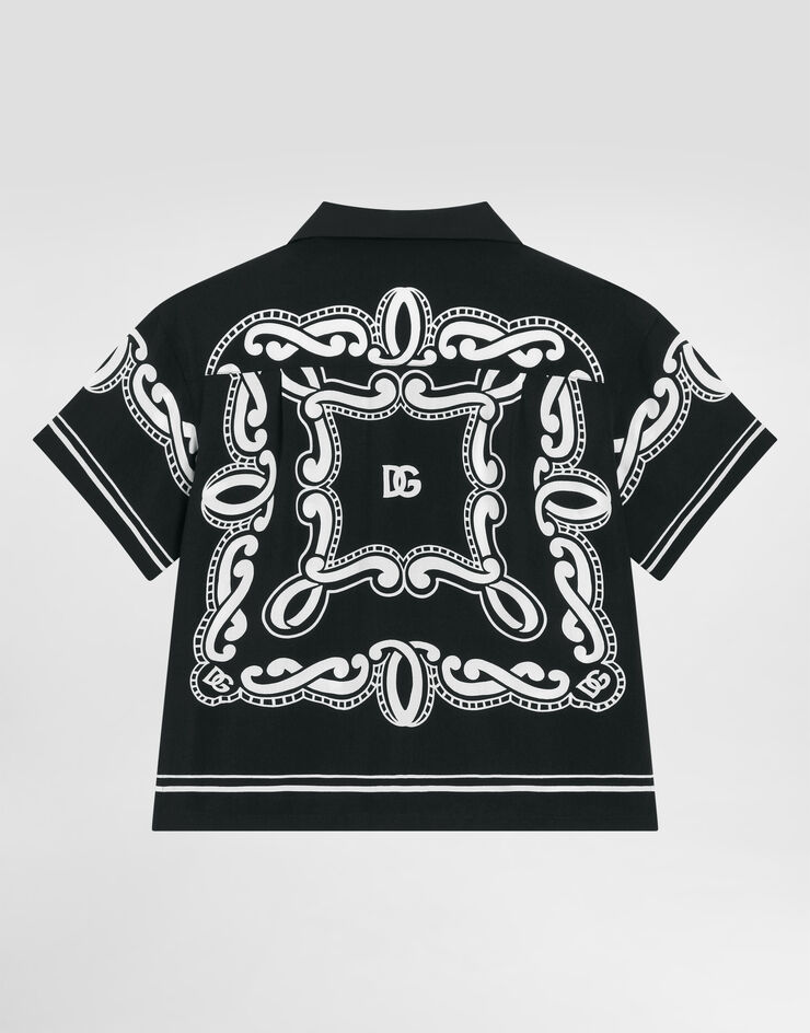 Dolce & Gabbana Batik shirt with bandanna print Print L43S81FP8F7