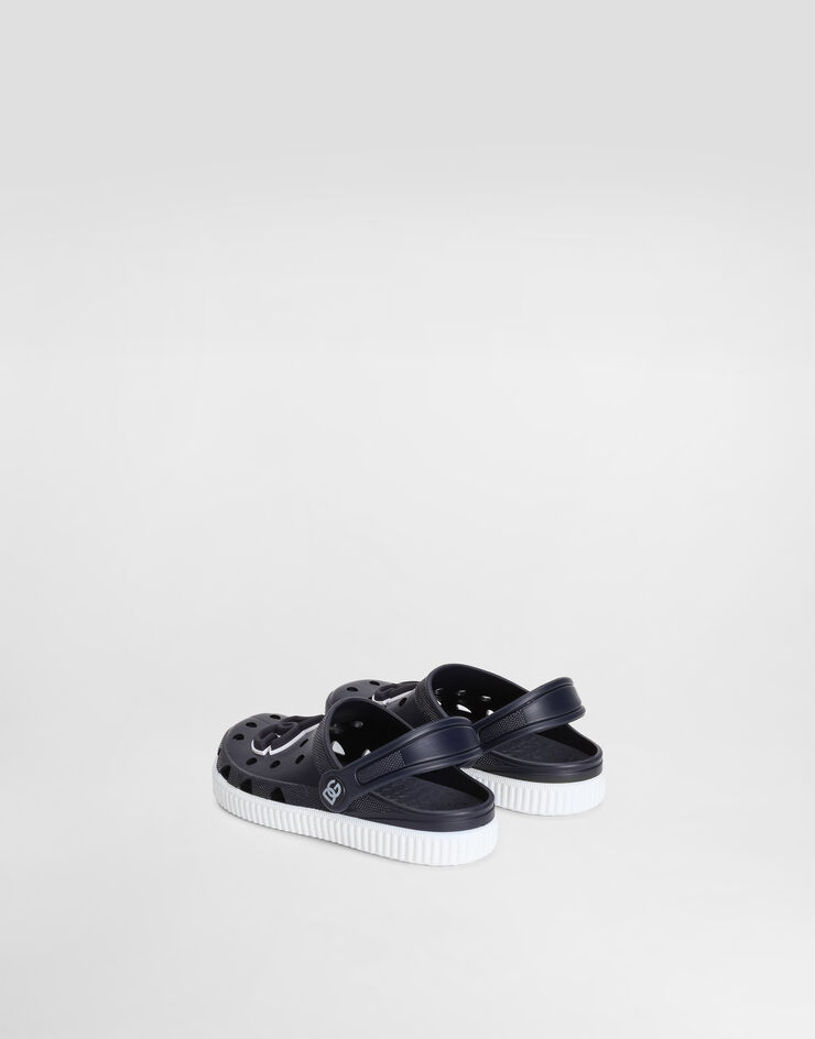 Dolce & Gabbana Rubber slip-ons with DG logo Blue DN0213AT079