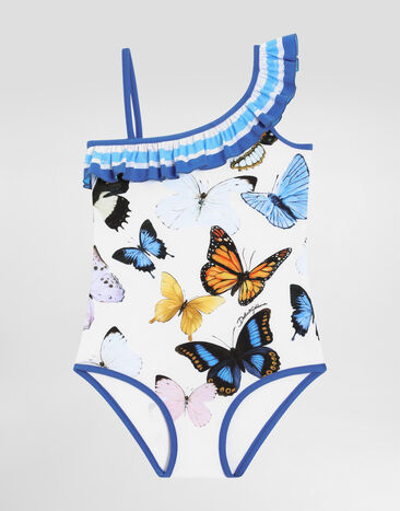 Dolce & Gabbana Butterfly-print one-piece swimsuit Print L5J838ON03W