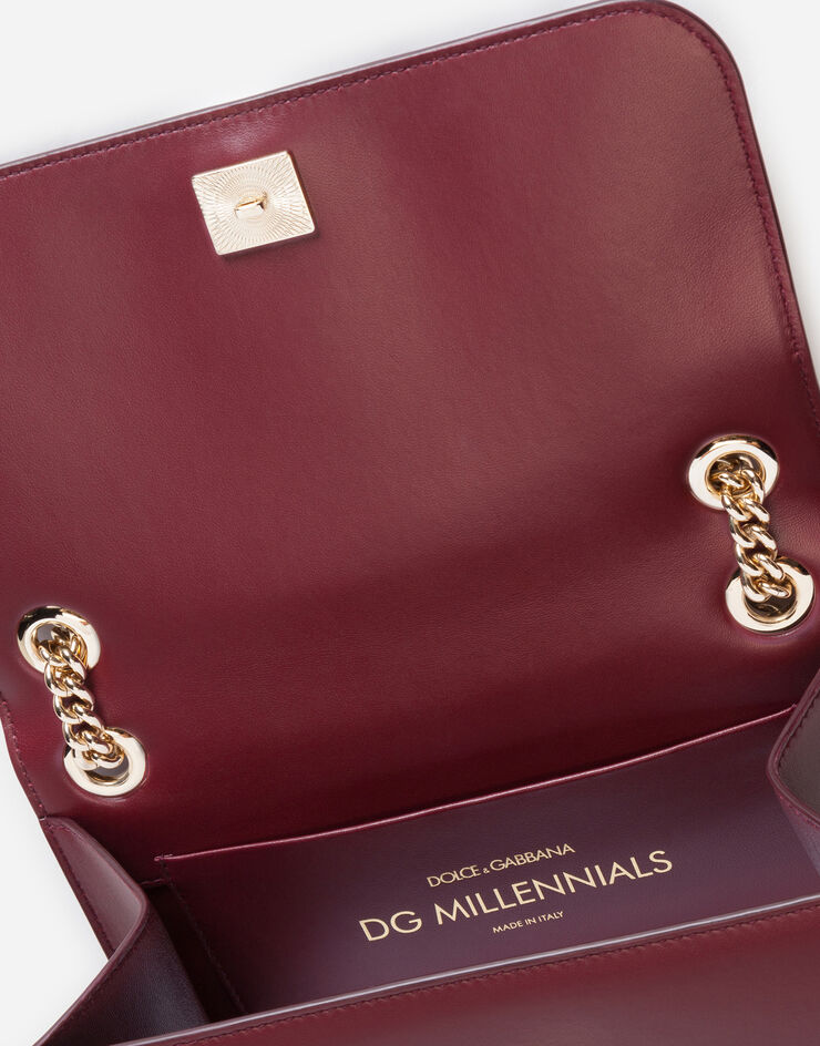 Dolce & Gabbana NAPPA LEATHER D&G MILLENNIALS BAG BORDEAUX BB6795AX441