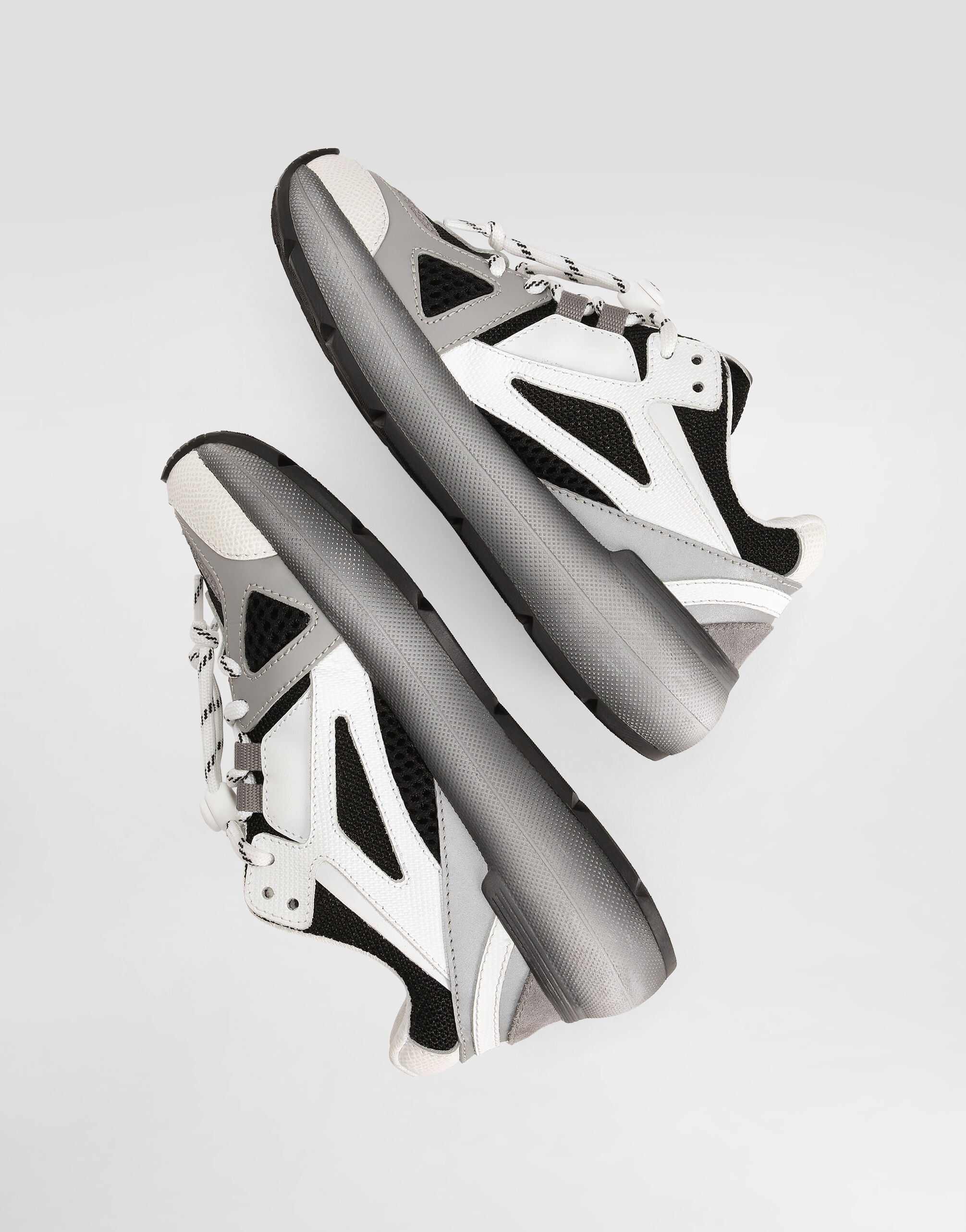 DG bounce 12 nylon and calfskin sneakers in Multicolor for Men