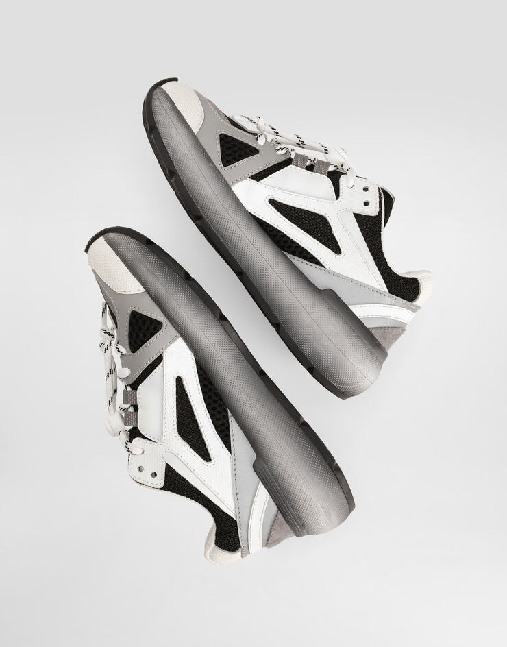 Dolce & Gabbana DG bounce 12 nylon and calfskin sneakers Multicolor DA5290AX260