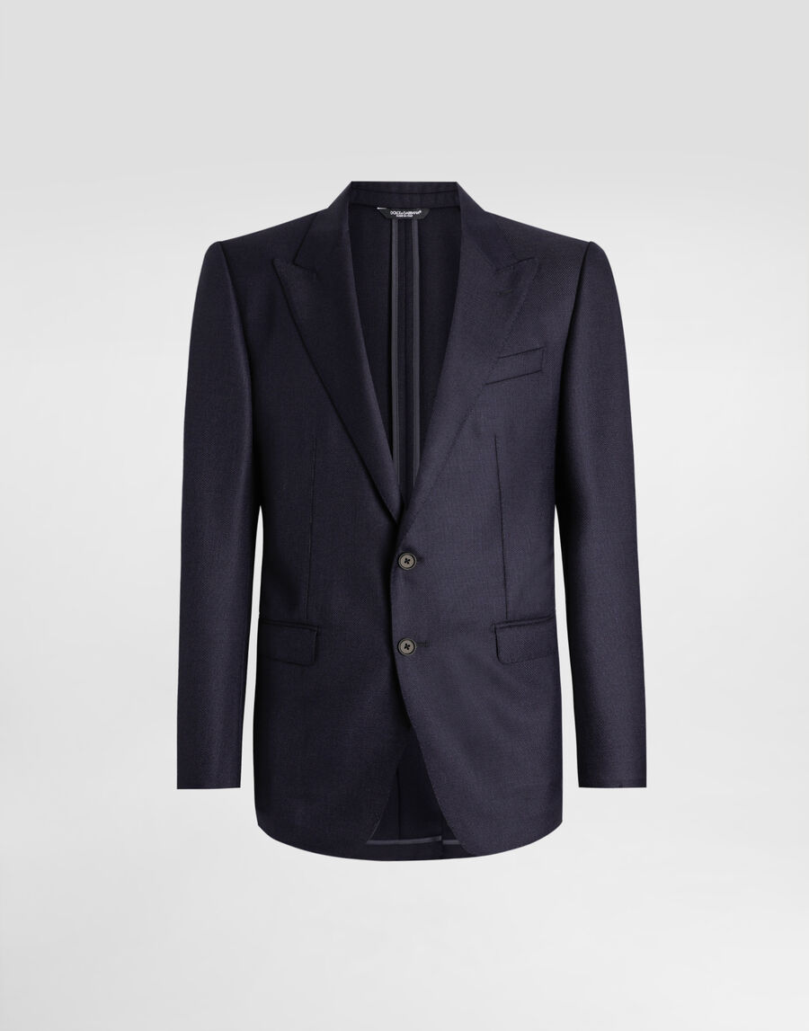 Single-breasted taormina wool jacket