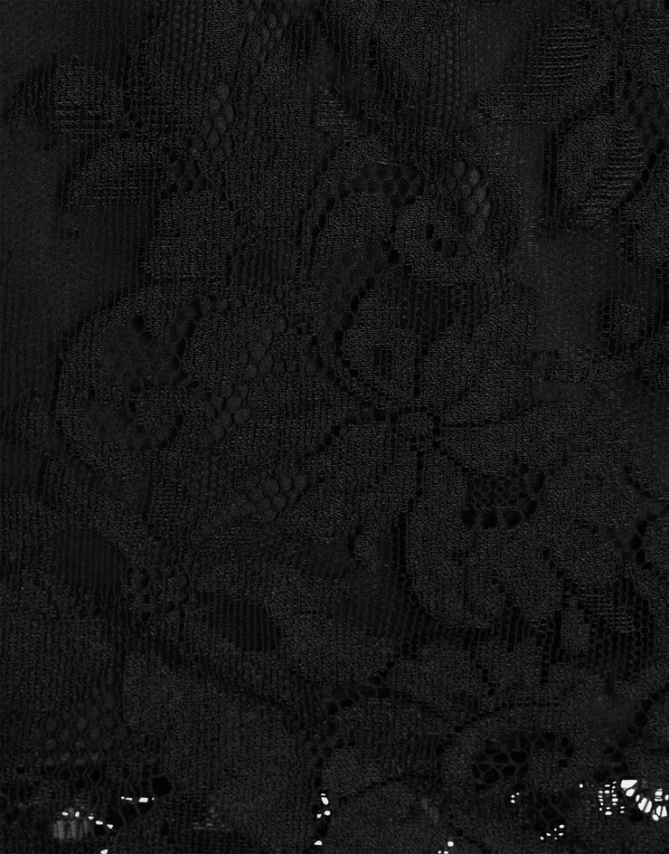Dolce & Gabbana Chantilly lace mini skirt Black F4DLRTFLMP8