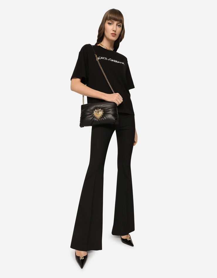 Small calfskin Devotion Soft bag in Black for | Dolce&Gabbana® US
