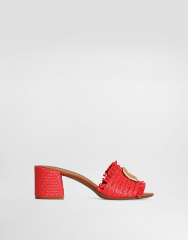 Dolce & Gabbana Raffia mules Multicolor CR2035AN217