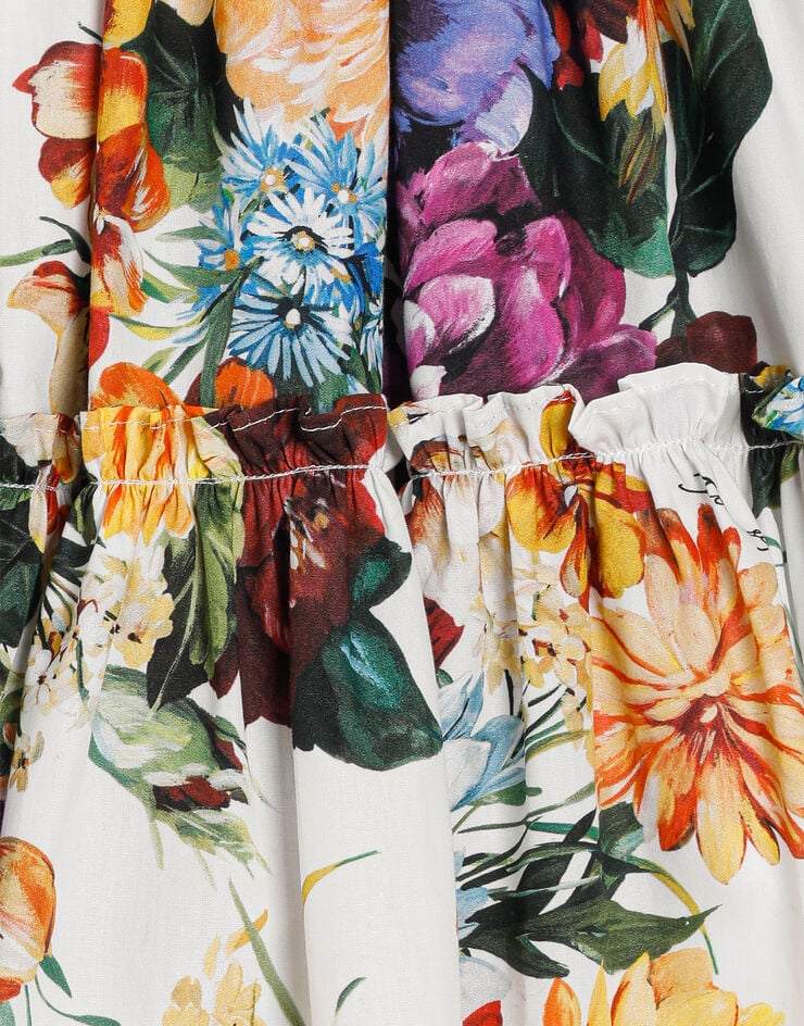 Dolce & Gabbana Flower-print poplin skirt Print L54I58HS5TV