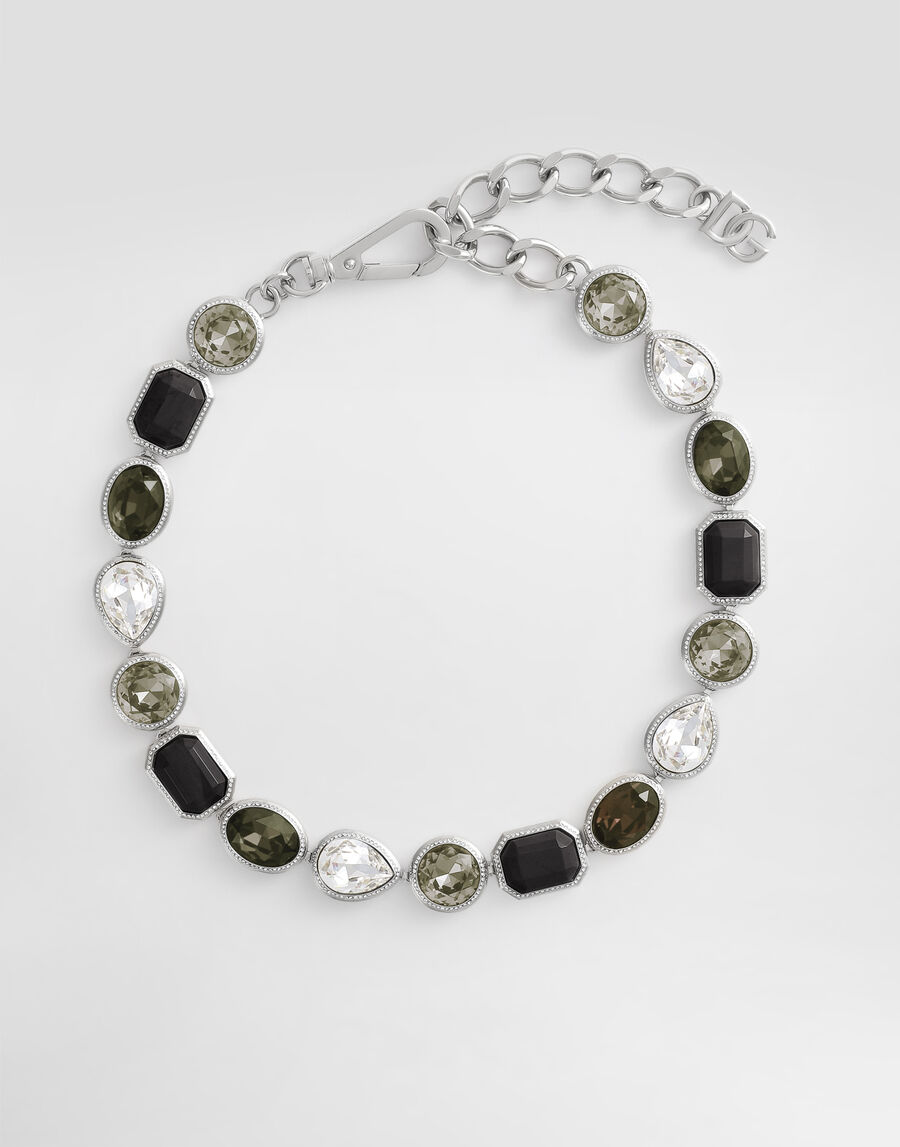 Necklace with rhinestones