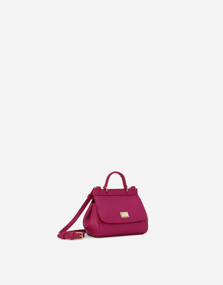 Dolce & Gabbana Plain calfskin mini Sicily bag Purple EB0003AW576