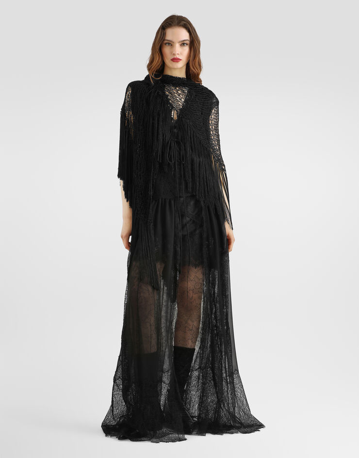 Dolce & Gabbana Chantilly lace dress Black F613ZTILMCW
