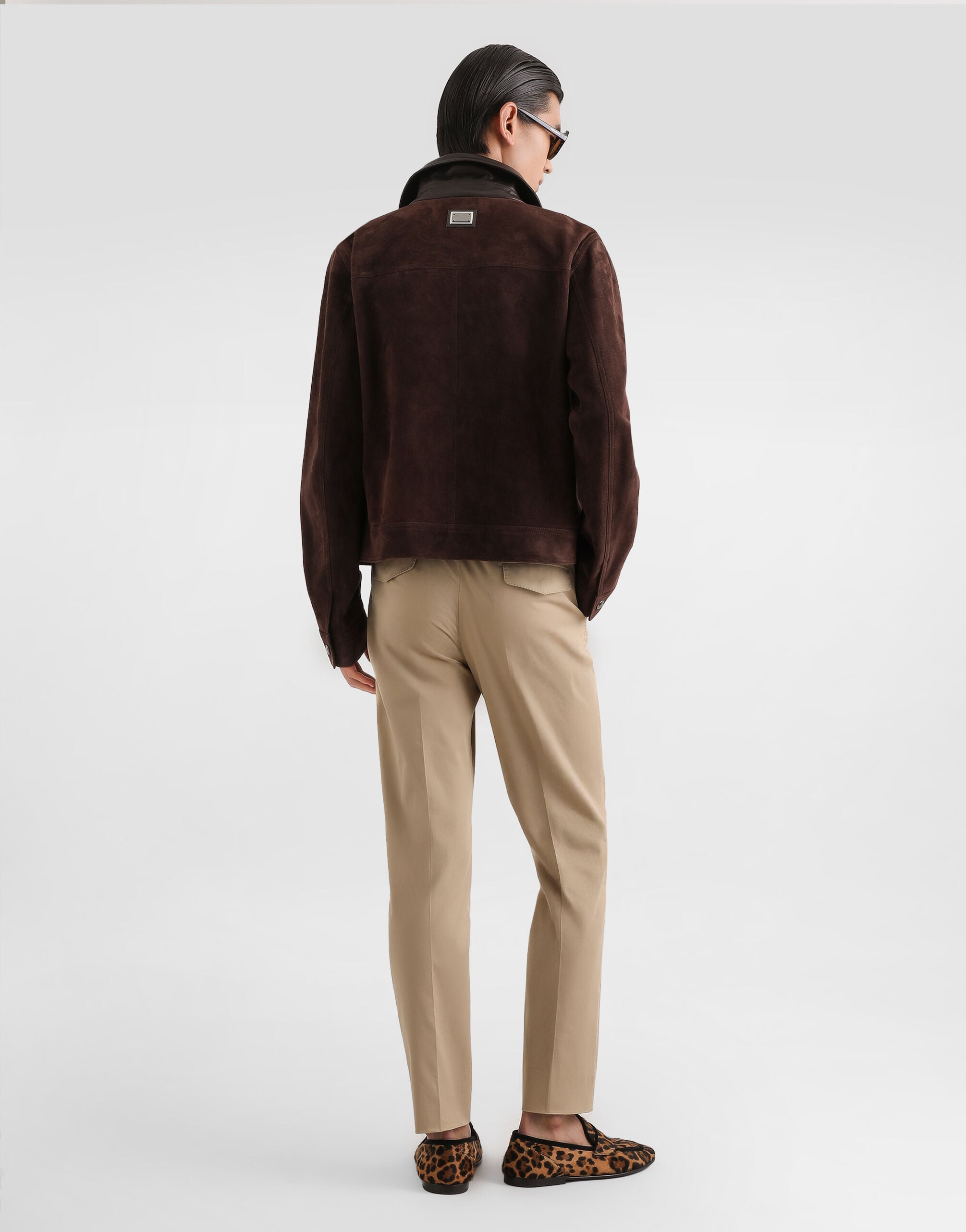 DOLCE&GABBANA フレアパンツベージュ 40 Stretch cotton gabardine trousers in Beige for Men | Dolce&Gabbana® US