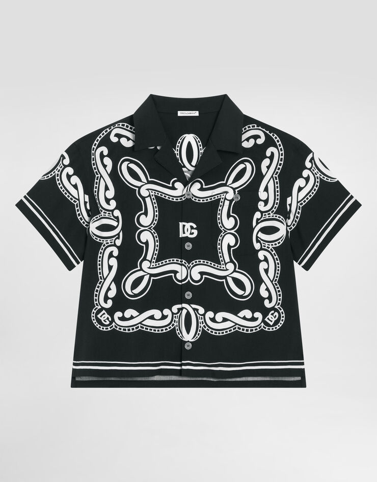 Dolce & Gabbana Batik shirt with bandanna print Print L43S81FP8F7