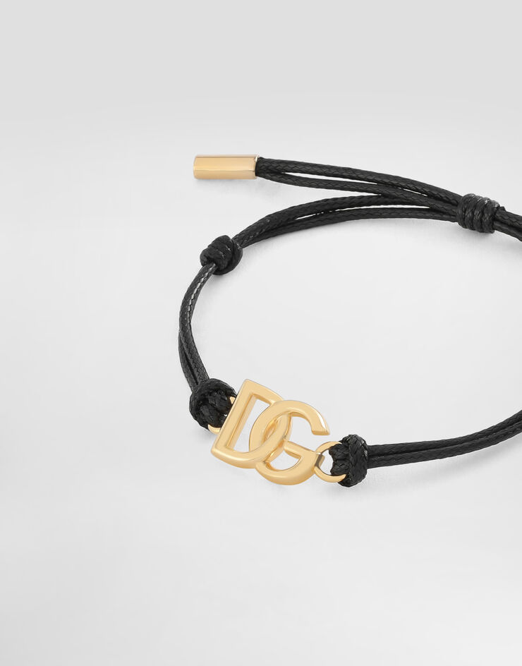 Dolce & Gabbana Kordelarmband mit kleinem DG-Logo Mehrfarbig WBP5L1W1111