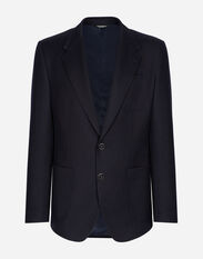 Dolce & Gabbana Single-breasted stretch wool tricotine jacket Grey G2NW1TFU4LB