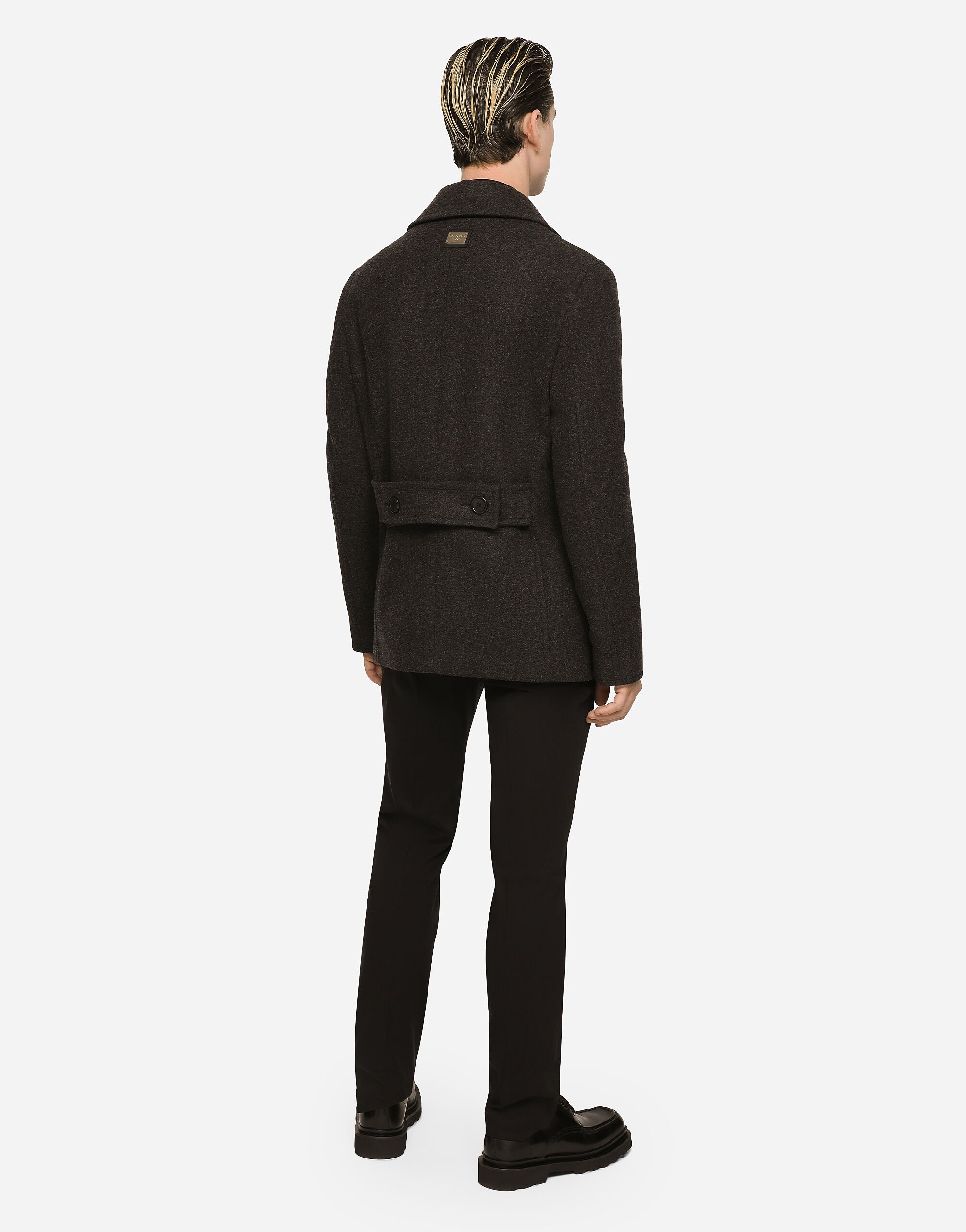 キッズアウター Dolce & Gabbana double-breasted p-coat (L42C22K_FUZCJB0065) Luxury Jackets and Coat for Boys | Dolce&Gabbana®