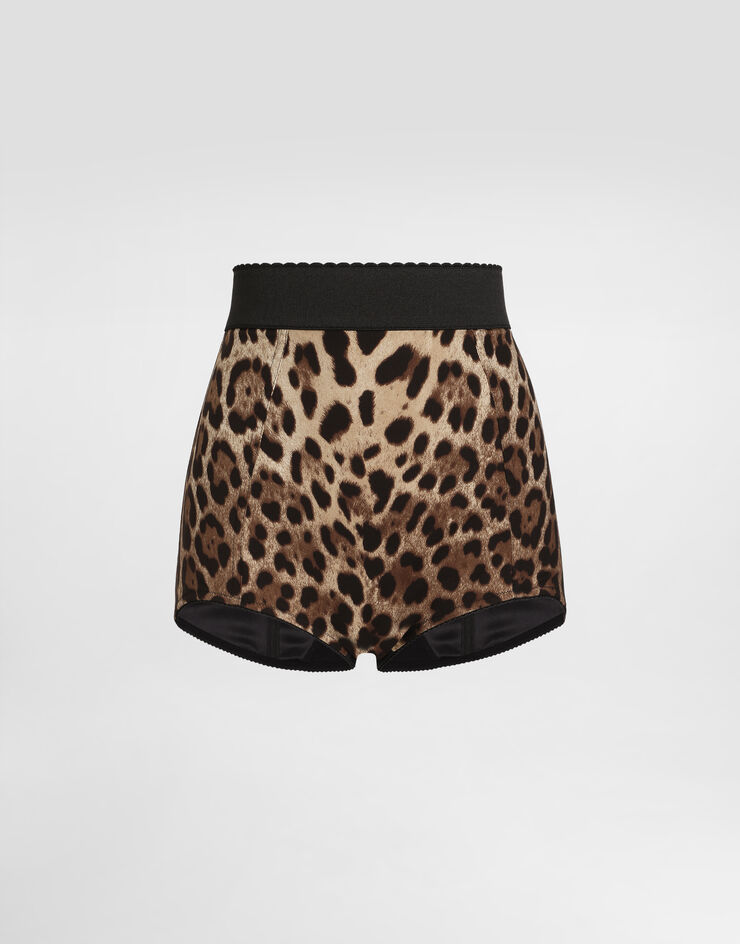 Dolce & Gabbana بكيني شارميوز بخصر عال وطبعة فهد متعدد الألوان FTAG1TFSADD