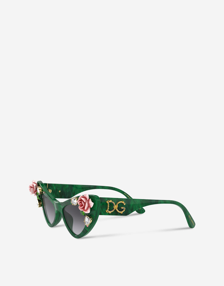 Dolce & Gabbana Tropical rose sunglasses Green VG436BVP08G