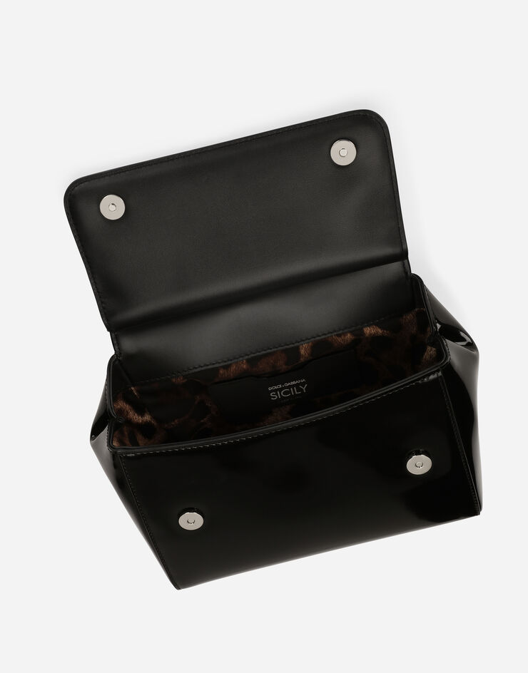Dolce & Gabbana 미디엄 시실리 핸드백 블랙 BB6003AI413